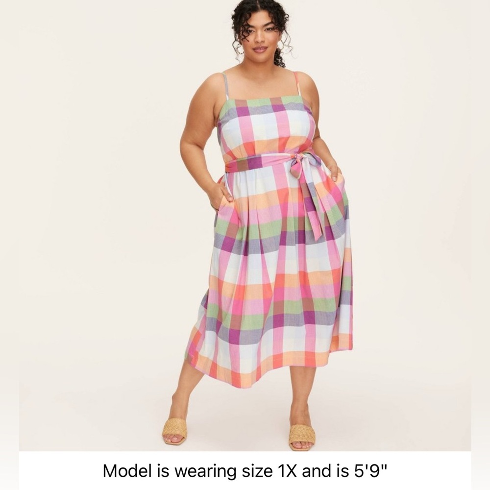 Kate Spade Pink Blue Midi Sundress